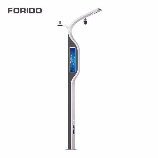 Farola inteligente para exteriores OEM/ODM 5g con pantalla publicitaria y cámara CCTV WiFi