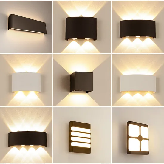 Lámparas de pared LED modernas para exteriores, iluminación de jardín, IP65, para el hogar y la noche, venta al por mayor