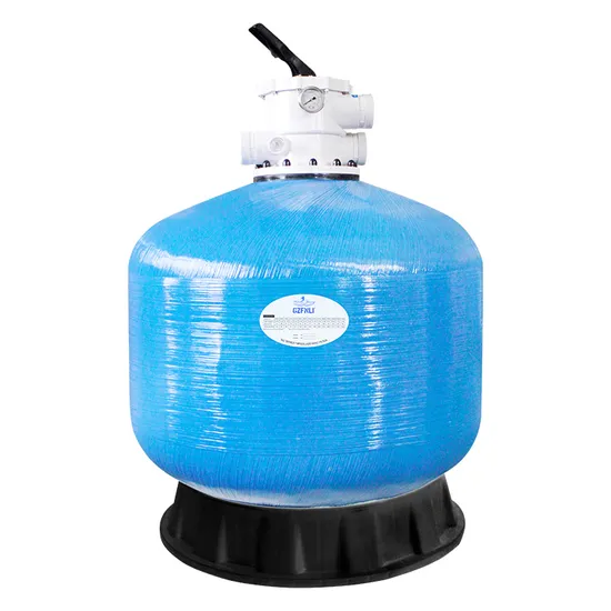 Fabricación de fábrica de filtros de arena de fibra de vidrio para piscinas con montaje superior