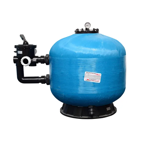 China Factory Water Filtration Fiberglass Side Mount Swimming Pool Sand Filter 
