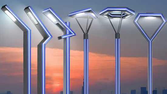 Farola LED para jardín exterior Interstellar Warrior de 100 W con CA y energía solar